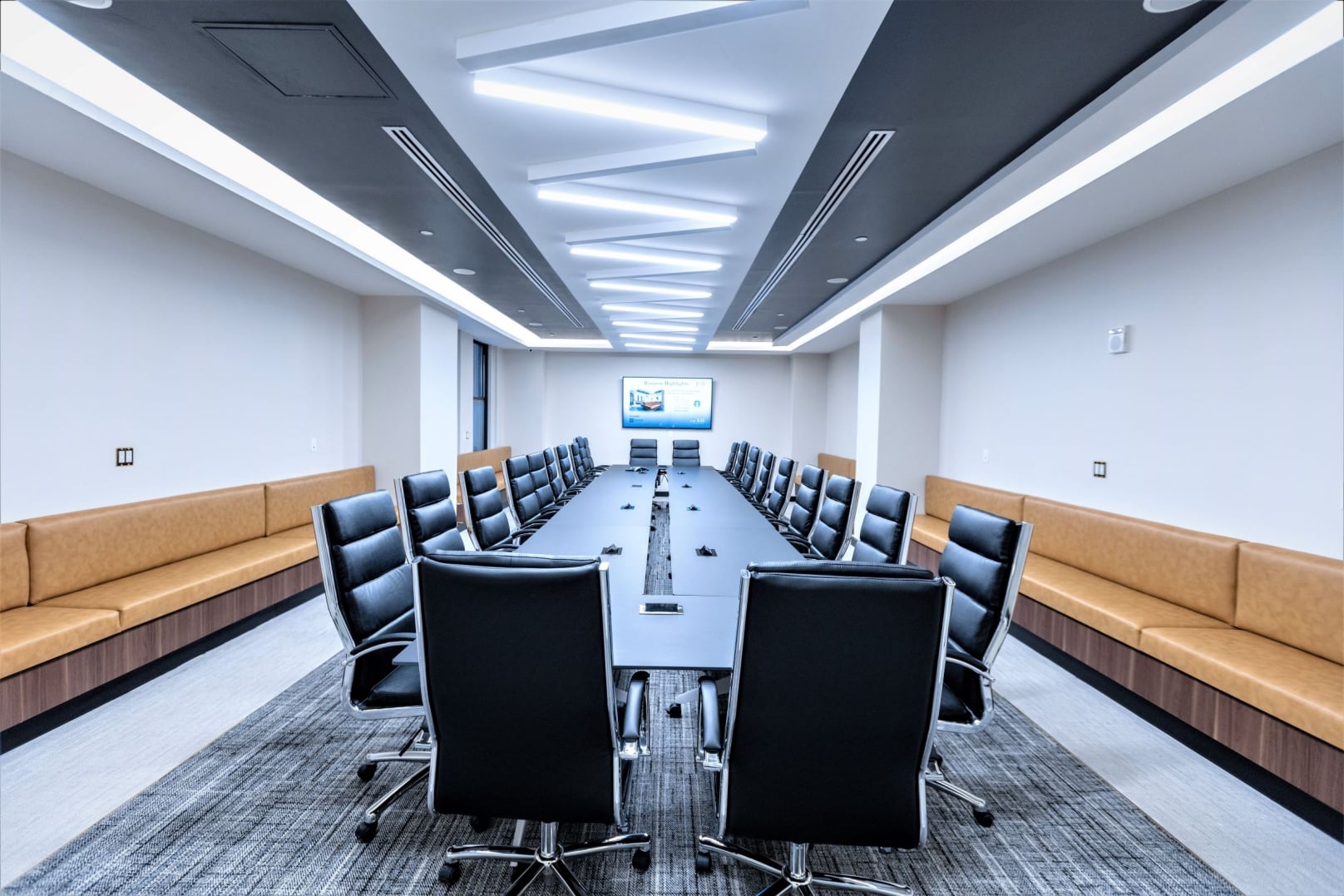 Meeting Room A (Seats 58 People - 24 on Table, 34 on Bench Seating)