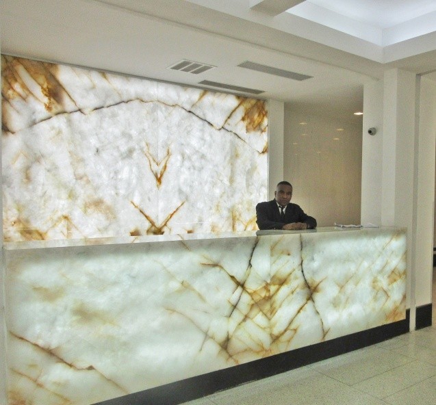 Onyx Lobby Desk Attended by 24-7 Doorman
