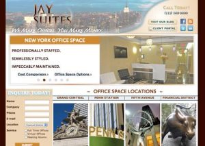 snapshot of jaysuites.com current homepage