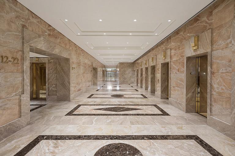 Class A Pink Marble Lobby