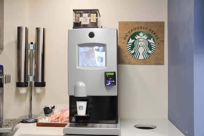 Starbucks Vending Machine (Brews Coffee and Hot Chocolate)