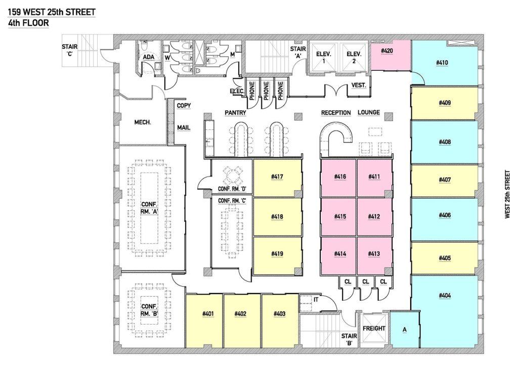 Chelsea Floor-plan 4th Floor