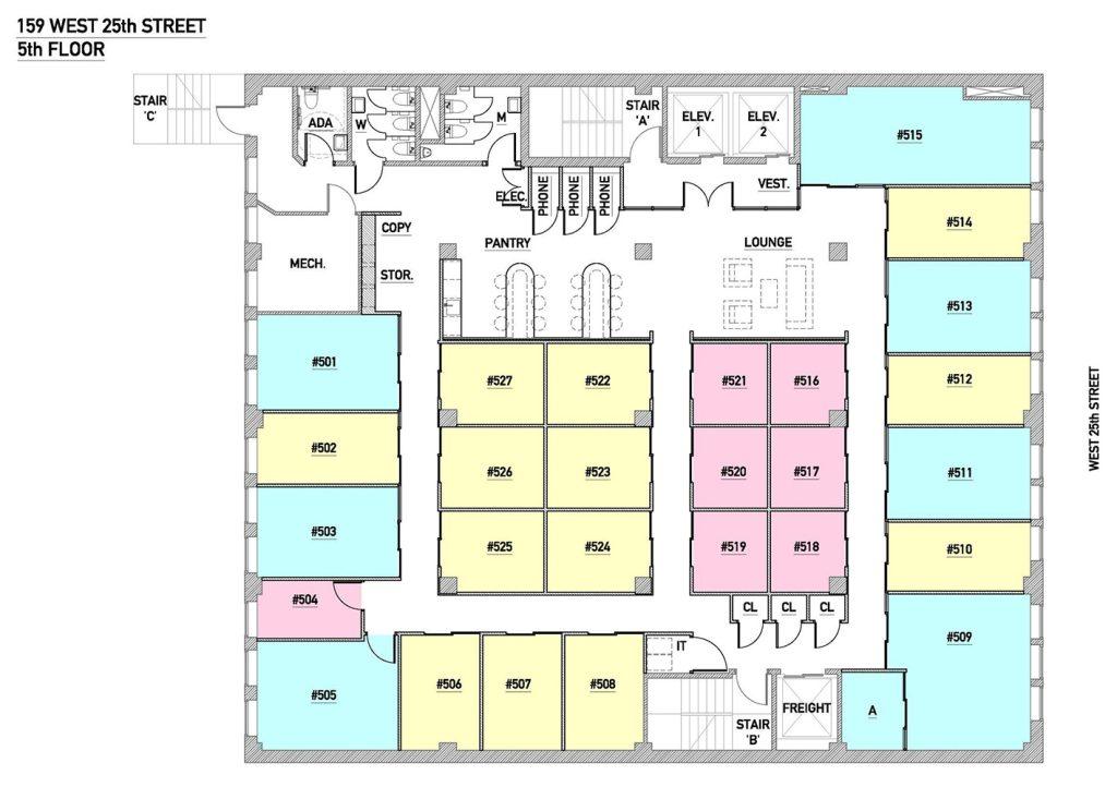 Chelsea Floor-plan 5th Floor